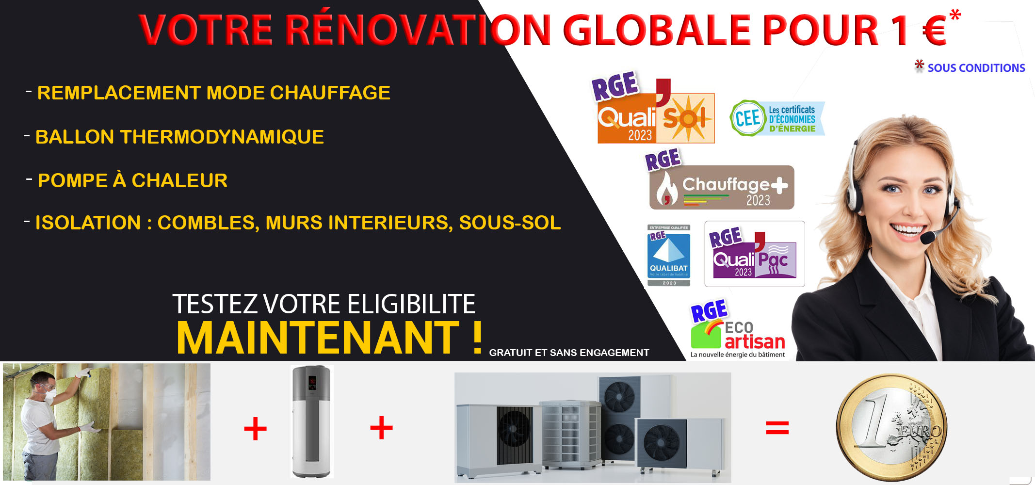 Isolation des combles 1 euro Beaumetz les Loges 62123